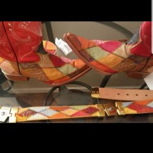 Cowboy boots/ belt